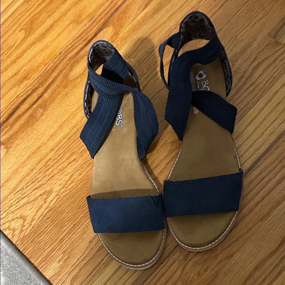 BOBS from Skechers Navy Sandals - Picture 1 of 3